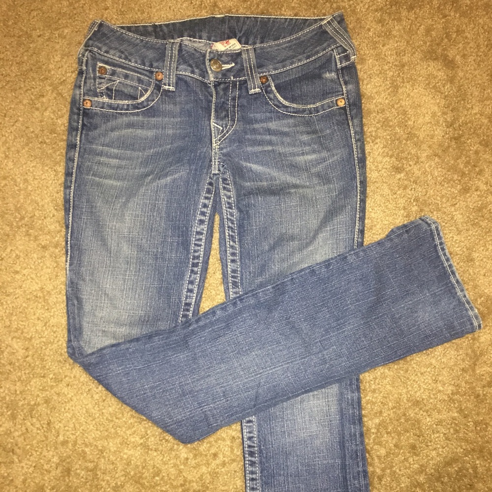 True Religion blue washed jeans Size 27